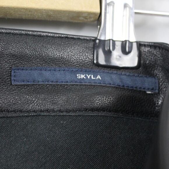 Citizens of Humanity Pants Womens 24 Skyla Cigarette Ankle Black Lamb Leather - Picture 7 of 16